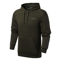 adidas neo M Ce 5S Hdy Side Stripe Knit Sports Pullover Green FK5807