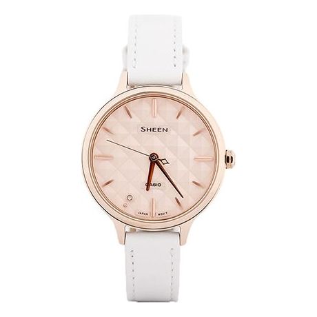 Casio Sheen Minimalistic Analog Watch 'Rose Pink White' SHE-4545CGL-4AUPR-PERSON