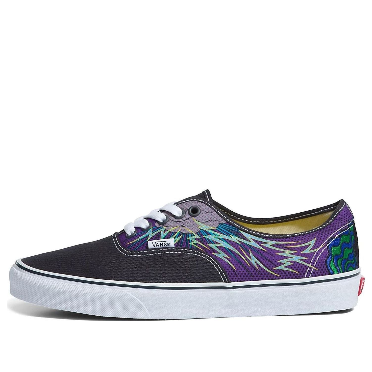 Vans Authentic Low Top Suede Canvas Shoes 'Black Purple' VN0A5KRDDNV