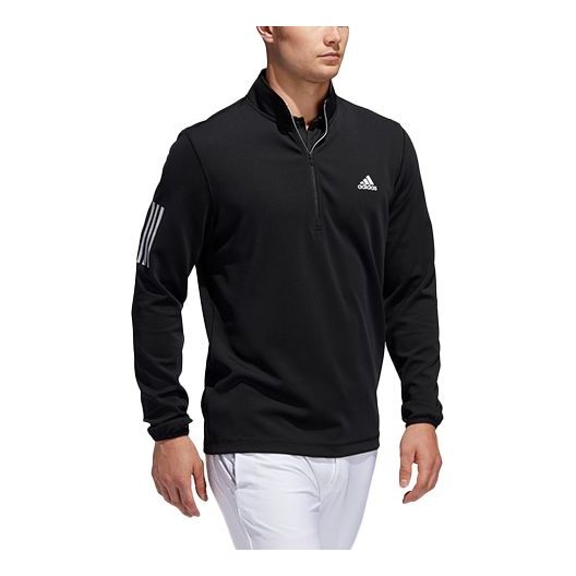 adidas Golf Sports Stand Collar Cardigan Black FR5519