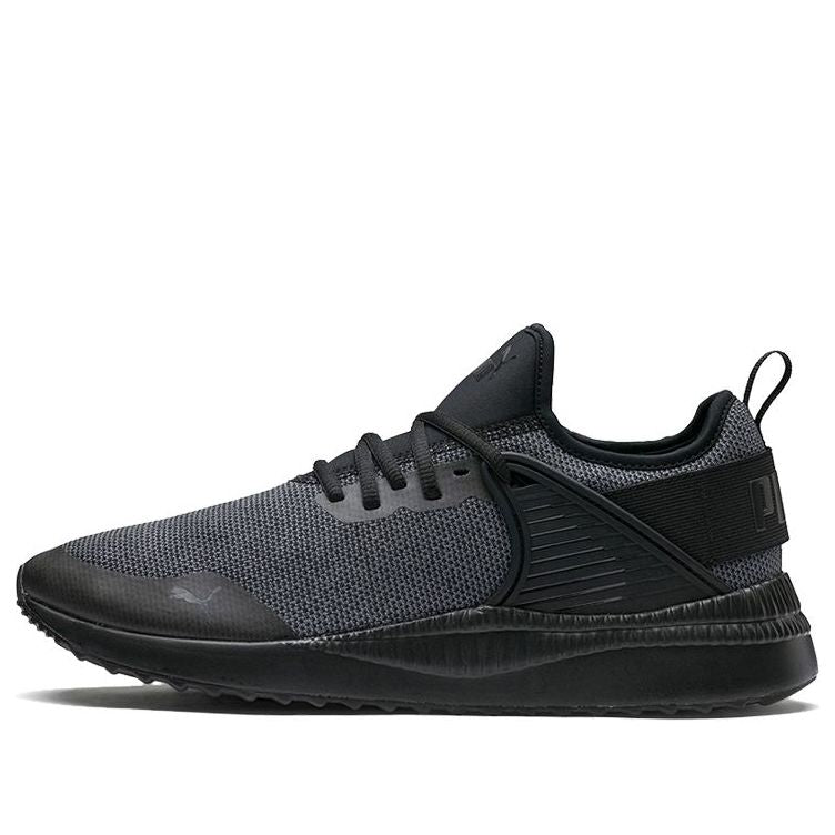 (WMNS) PUMA Pacer Next Cage Knit Running Shoes Black/Grey 366663-04