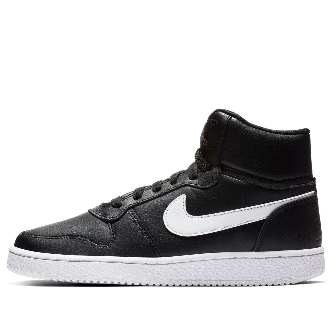 (WMNS) Nike Ebernon Mid 'Black White' AQ1778-001