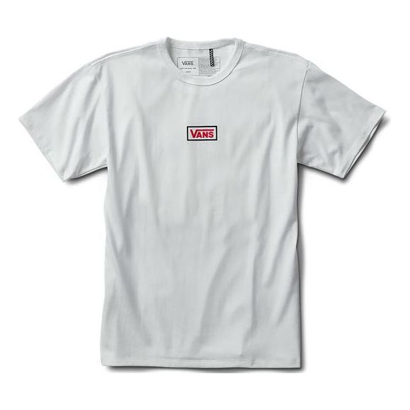 Men's Vans Alphabet Printing Short Sleeve White VN0A4SEUWHT1