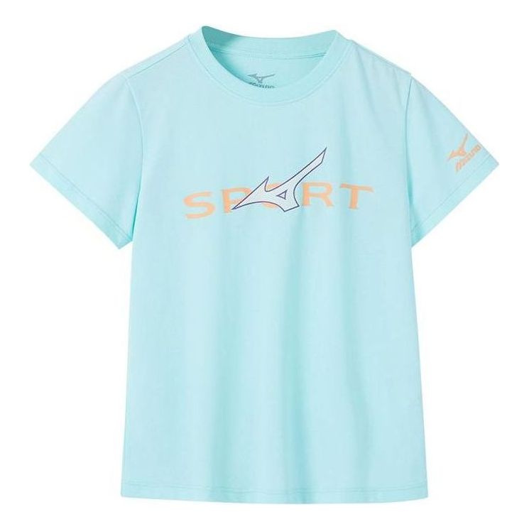 (GS) Mizuno Casual T-shirt 'Blue' T1204