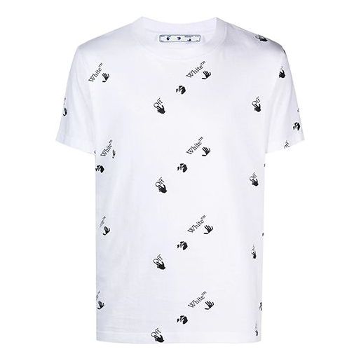 Off-White SS21 Logo Printing Short Sleeve White OMAA027R21JER0120110