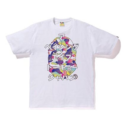 BAPE KATAKANA TEE MENS WHITE BAPE-SS18-123
