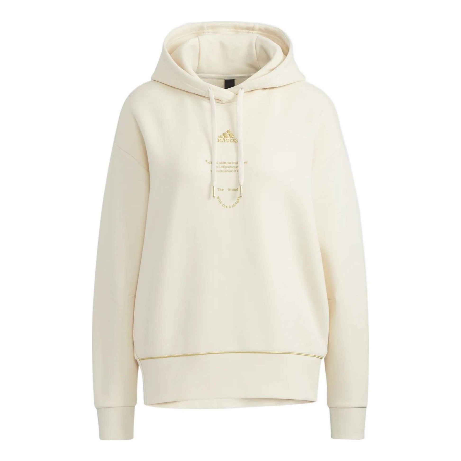 (WMNS) adidas Adi Logo Hoodie 'White' HG1823