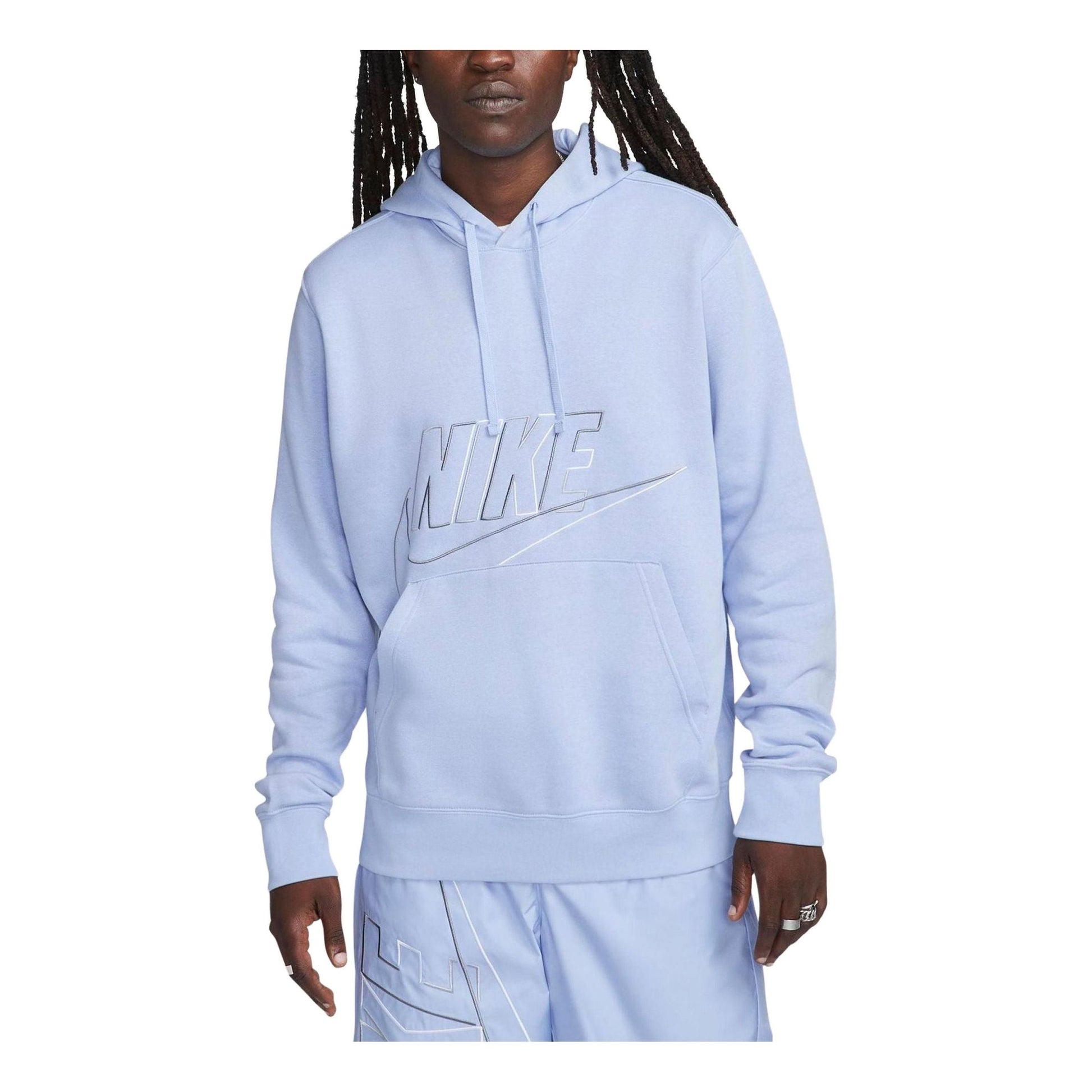 Nike Club Fleece Pullover Hoodie 'Light Blue' DX0541-479