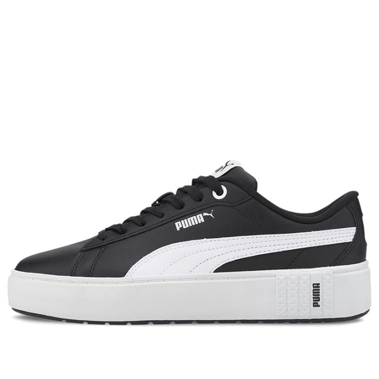 (WMNS) PUMA Smash Platform Black/White 373035-04