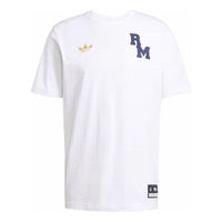 adidas Real Madrid VRCT T-Shirt Asia Sizing 'White Navy' JL6116