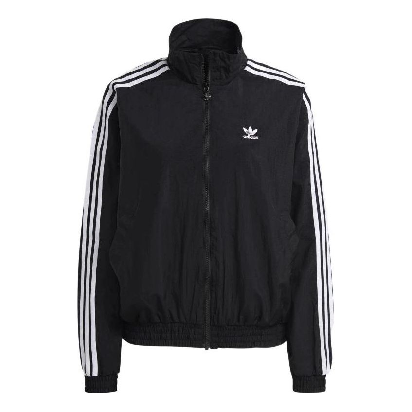 (WMNS) adidas Adicolor Classics Japona Track Top Asia Sizing 'Black White' GN2928