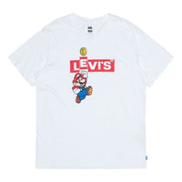 Men's Levis x SUPER MARIO Crossover Printing Short Sleeve White 22491-0706