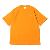 Nike Lab Solo Swoosh Short-Sleeve Knit Top 'Orange' DA0321-886
