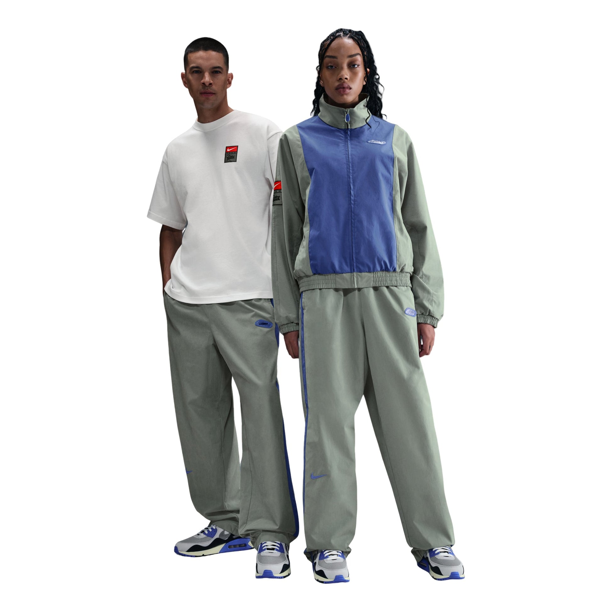 Nike x Patta Track Pants Asia Sizing 'Grey Blue' HJ0738-073