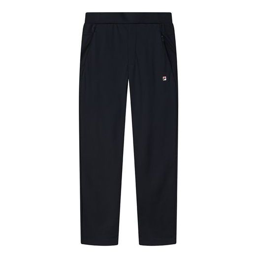 FILA Embroidered Logo Knit Straight Casual Pants Blue F11M121606F-NV