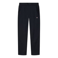 FILA Embroidered Logo Knit Straight Casual Pants Blue F11M121606F-NV