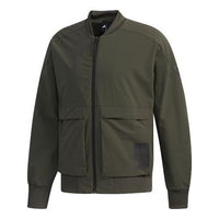 adidas O1 Jkt Bomb Pocket aviator Jacket Brown Green EH3749
