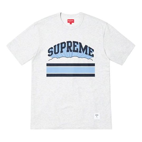 Supreme SS19 Cloud Arc Tee Ash Grey Logo Tee SUP-SS19-321