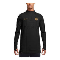 Nike Paris Saint Germain Training Shirt Strike VaporKnit Drill 50 Years 'Black Truly Gold' CU4973-010