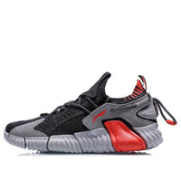 Li-Ning WuKong Ace Low Paris Fashion Week 'Black Grey Red' AGLP111-8