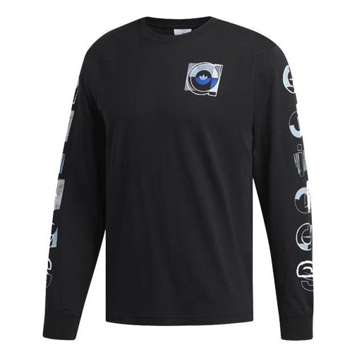 adidas originals Graphic LS Round Neck Long Sleeves Black DV3290