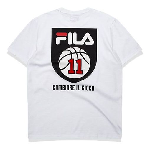 FILA FUSION Athleisure Casual Sports Short Sleeve White T11M032109F-WT