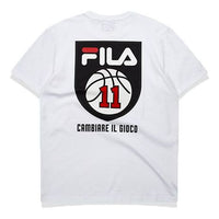 FILA FUSION Athleisure Casual Sports Short Sleeve White T11M032109F-WT