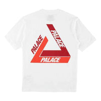 PALACE Tri-Shadow Christmas Limited Orange Red Triangle Logo Round Neck Short Sleeve White T-Shirt P15TS241