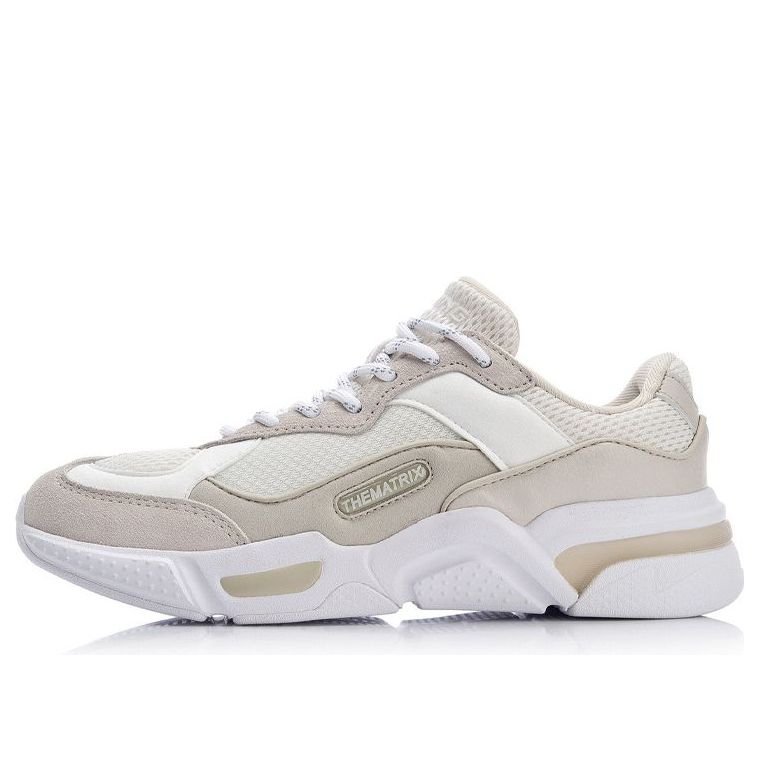 (WMNS) Li-Ning Reverses Classical Light Leisure Low 'Grey White' AGCN382-2