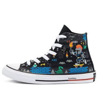 Converse Chuck Taylor All Star High Top Jr Black/Multicolor 670212C