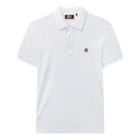 FILA Logo Printing Knit Short Sleeve Polo Shirt White F51M021108F-WT