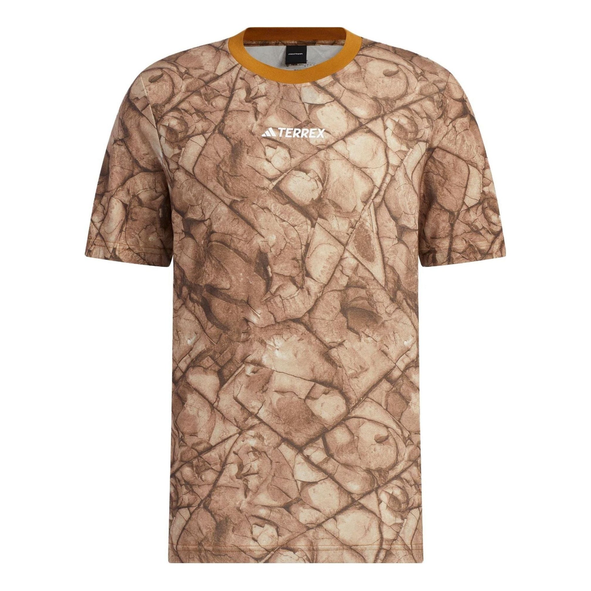 adidas National Geographic Graphic Tencel Short Sleeve Tee 'Brown' IC4941