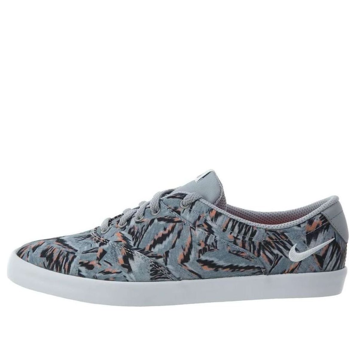 (WMNS) Nike Mini Sneaker Lace Print 'Cool Grey Sail Bright Mango' 749984-003