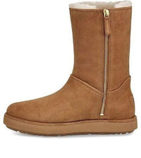 (WMNS) UGG Classic Short Blvd Snow Boots Brown 1108146-BUN