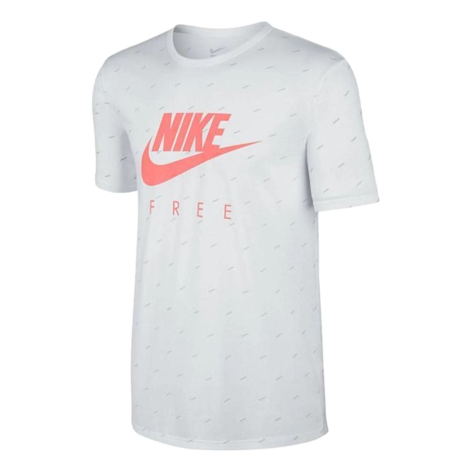 Nike Free T-shirt 'White Neon Orange' 717308-100