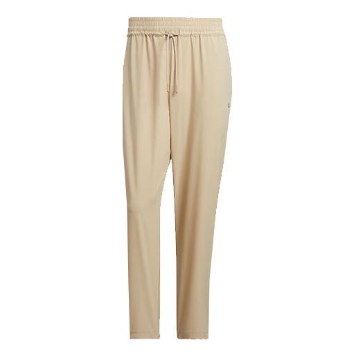 Men's adidas originals Lw Woven Pant Sports Solid Color Breathable Casual Long Pants/Trousers Light Brown HM8024