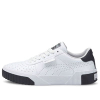 (WMNS) PUMA Cali Perforated Casual Board Shoes White/Black 375047-01