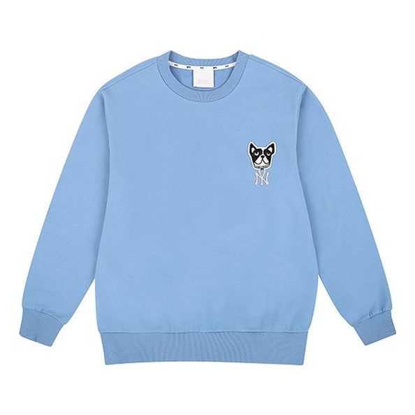 MLB Unisex Cartoon Series Embroidery Round-neck Sweatshirt Blue 31MTC1011-50U