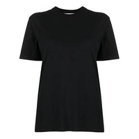(WMNS) Off-White SS21 Logo Printing Cozy Round Neck Short Sleeve Black OWAA049R21JER0101010