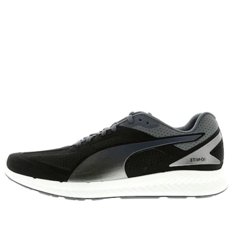 PUMA Ignite Low Tops Sports Shoe Black Gray 188041-04