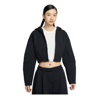 (WMNS) Nike Oversized Full-Zip Jacket 'Black Anthracite' HV2077-010