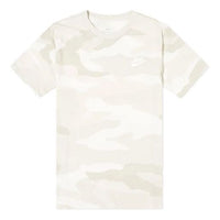 Nike Casual Camouflage Short Sleeve Gray White Camouflage Graywhite CK3003-121