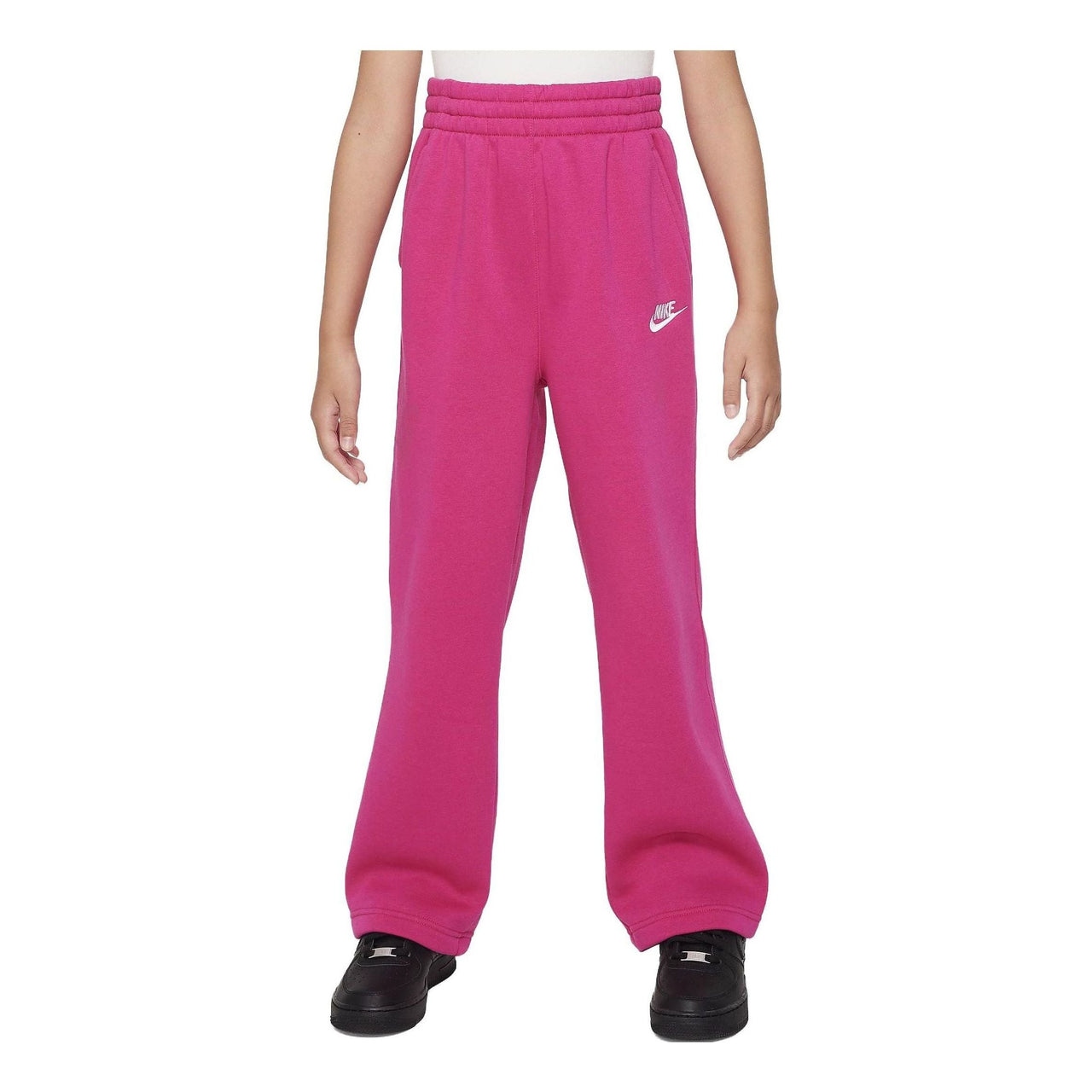 (GS) Nike Sportswear Club Fleece Wide-Leg Pants 'Fireberry' FD2927-615