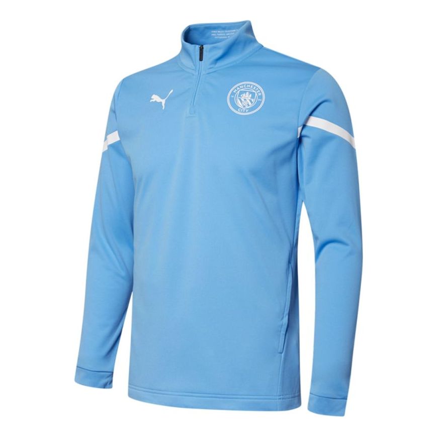 PUMA Football Club Logo Half Zipper Sports Blue 764510-01