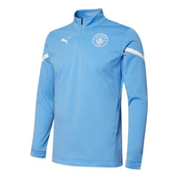 PUMA Football Club Logo Half Zipper Sports Blue 764510-01