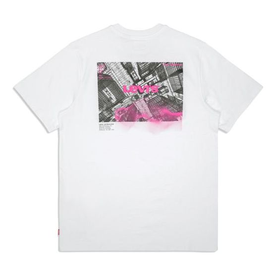 Men's Levis Logo Round Neck Short Sleeve White 16695-0002