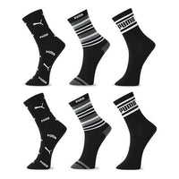PUMA Casual Long Socks 3 Pack 'Black White' 701206530-001