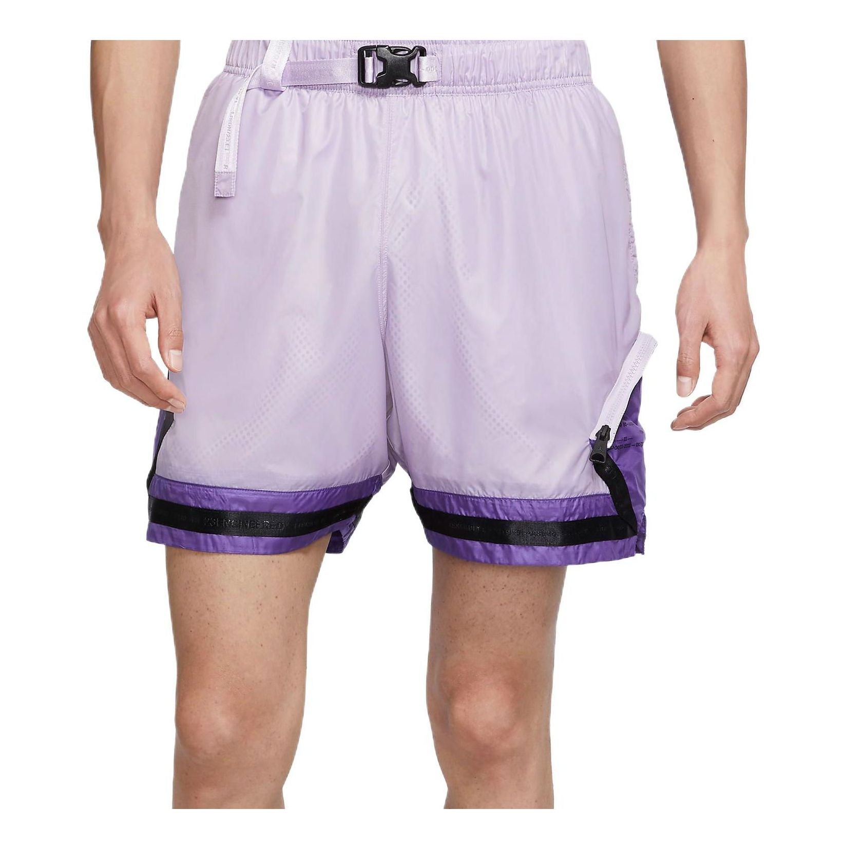Air Jordan 23 Engineered Splicing Mesh Pocket Woven Sports Shorts Pink Purple DM1391-530