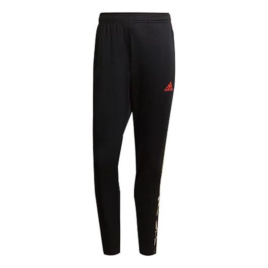adidas Tiro Tk Pnt Aop Soccer/Football Athleisure Casual Sports Long Pants Black GU8188