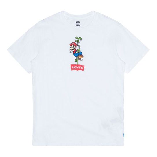 Men's Levis X SUPER MARIO Crossover Short Sleeve White 22491-0711